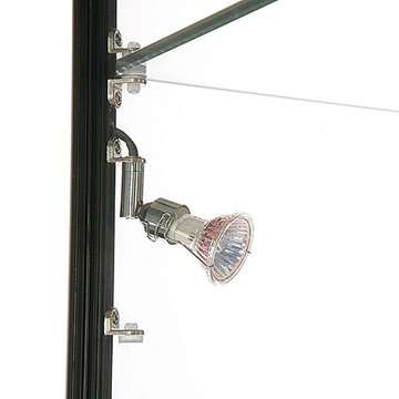 Vitrine glasskab - Showcase Tower Duo glasmontre med LED lys og lås - sort