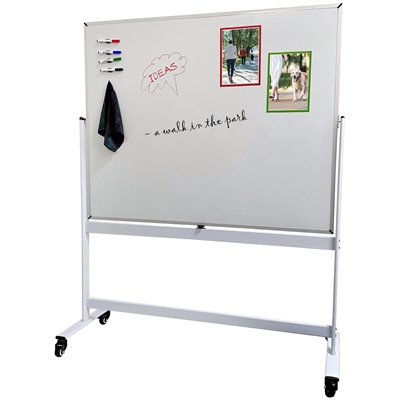 Whiteboard Pro Flip Chart, 150 x 120 cm svingtavle på stativ med hjul