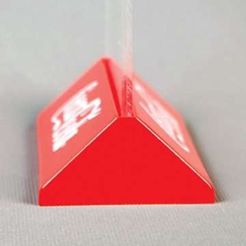 Pyramid Menukortholder vertikal rød