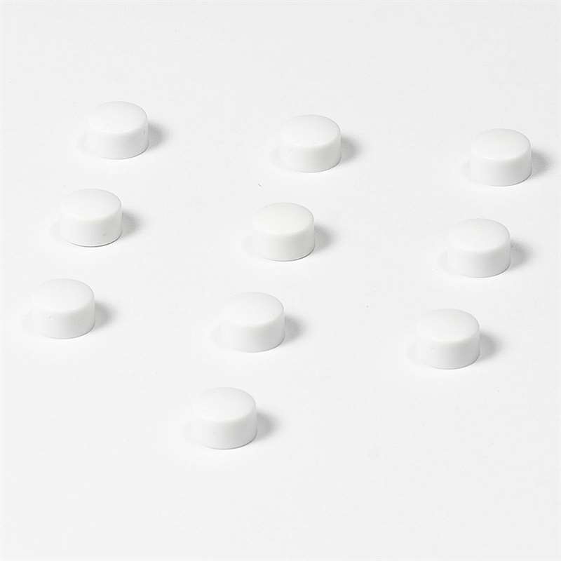 Stærke magneter, 10 mm, 10 stk. hvide
