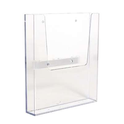 CROWN TRUSS, Brochure dispenser A4 with fitting - White