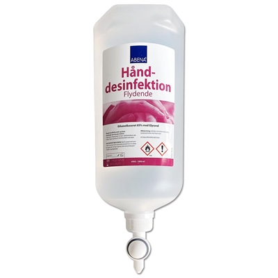 Hånd-desinfektion 85 % etanol, 1000 ml flaske