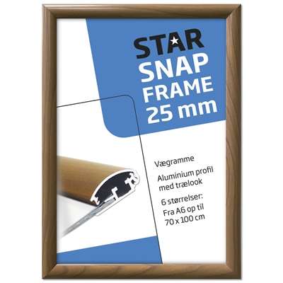 Klapramme 25 mm profil - Trælook