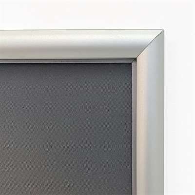 Alu snap frame, sølv, 17 mm profil, A3