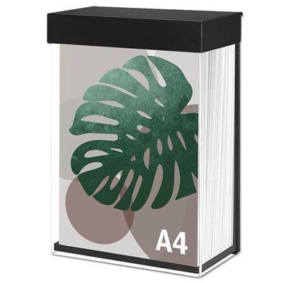 Shieldbox Brochure Holder A4, sort