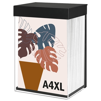 Shieldbox Brochure Holder A4 Dyb, sort