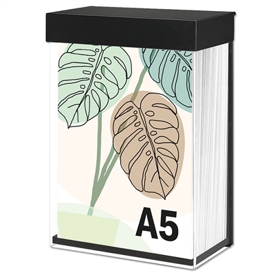 Shieldbox Brochure Holder A5, sort