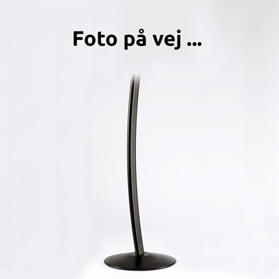 Buet infostander med vendbar tablet-holder, sort