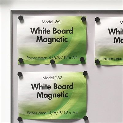Whiteboard, magnetisk, hvid
