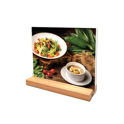 WOOD Block Menu holder 70 mm vertical/angled
