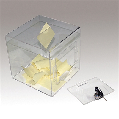 Tip Box, firkantet, transparent