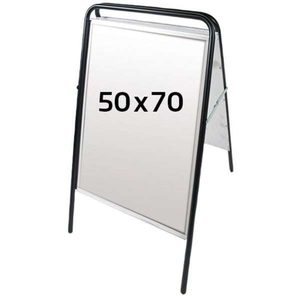 Se Expo Sign Gadeskilt - 50x70 cm - sort hos Displaylager.dk