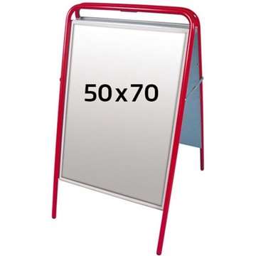 Expo Sign Gadeskilt - 50x70 cm - rød