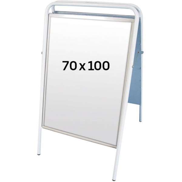 Se Expo Sign Gadeskilt - 70x100 cm - hvid hos Displaylager.dk