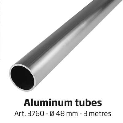 Banner Tube Freestanding Frame, fritstående ramme af alurør 0,3 mm / Ø 48 mm - 100 x 50 cm 