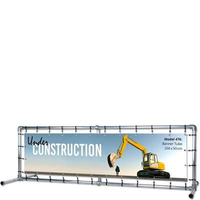 Banner Tube Fritstående Ramme, 200 x 50 cm 