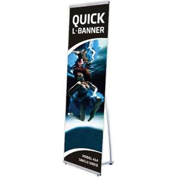 Sort taske til Quick L-Banner, 50 cm bred