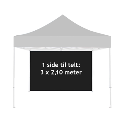 3 meter side til Event Tent Lux, 3 x 3 m (telt ikke inkl.)