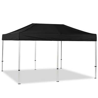 Event Tent Lux, 3 x 6 m, alu/sølv med sort top