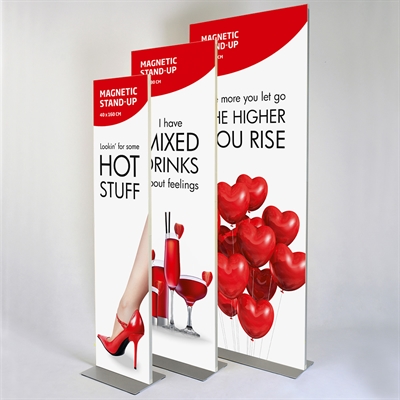 Magnetic Stand-up, bannerstander med fod