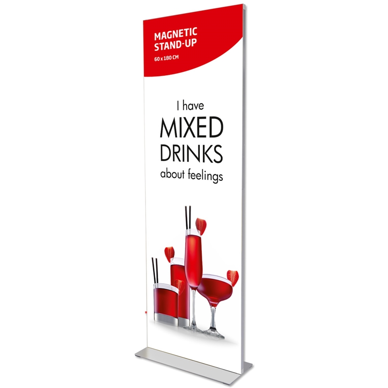 Magnetic Stand-up, bannerstander, 60 x 180 cm