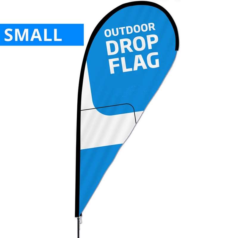 Se Sorte stænger til beachflag, Outdoor Drop Flag, Small hos Displaylager.dk