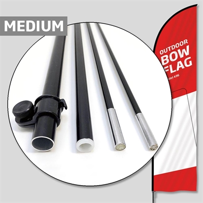 Stang til beachflag, Outdoor Bow Flag, Medium
