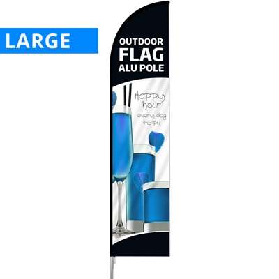 Outdoor Flag, alu pole, large (uden fod og flag)