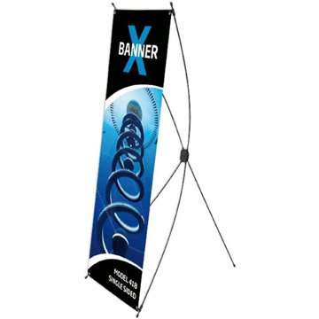 X-Banner 55x150cm  - Sort