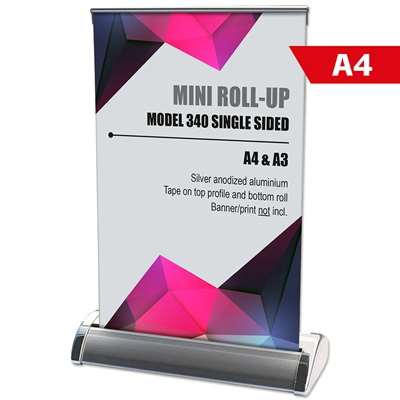 Mini Roll-up, A4 inkl. banner og print
