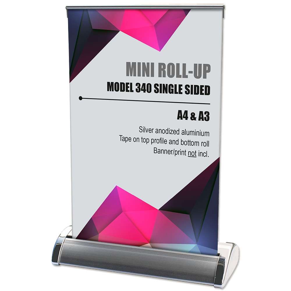 Mini Up Enkeltsidet - (A4) - 21x29.7cm - Sølv - her