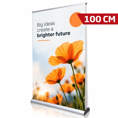 Stylish Roll-up, Dobbelt sidet. 100 cm - alu