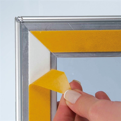 Window Alu snapramme dobbeltsidet - 32 mm - sølv