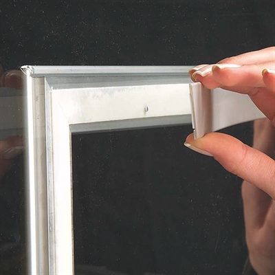 Window Alu snapramme dobbeltsidet - 32 mm - sølv