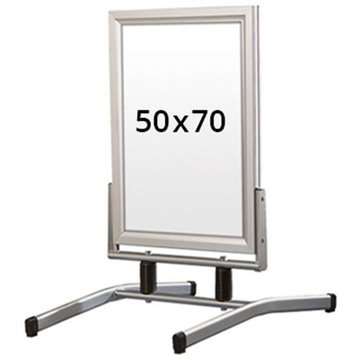 Wind-Line Lux Gadeskilt - 50x70 cm - sølv