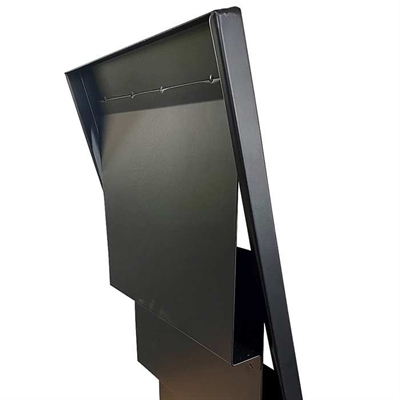 Design Stand brochure holder i stål  A4/M65 med 6/12lommer, sort 
