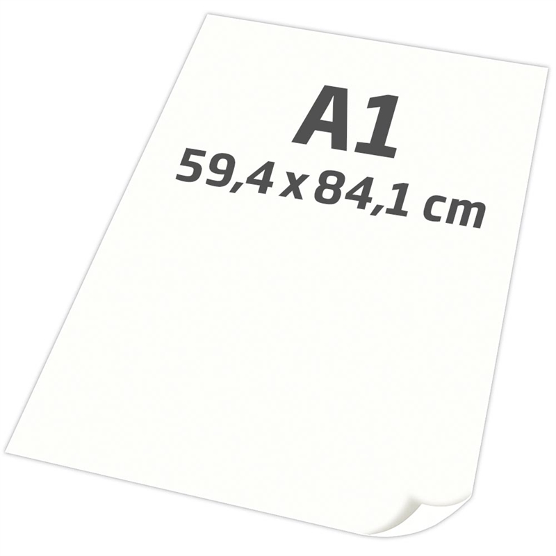 Billede af Hvidt plakatpapir, 100 g, A1