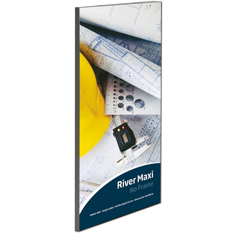 Maxiframe River, enkeltsidet bannerramme, A1