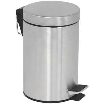 Pedal Trash Can - Silver