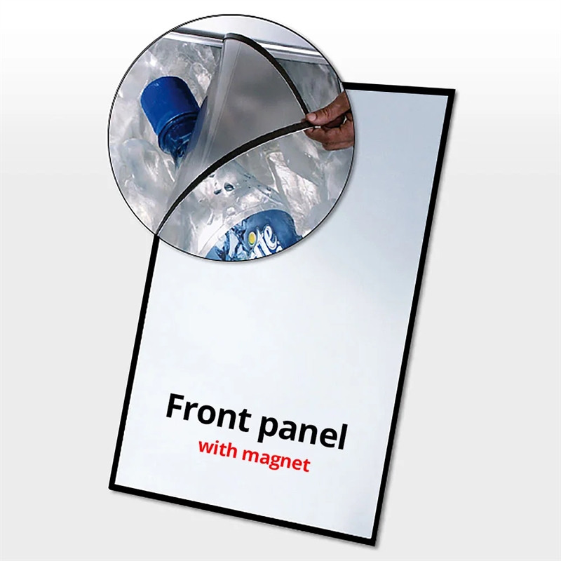 APET frontplade med magnet A1 (sort)