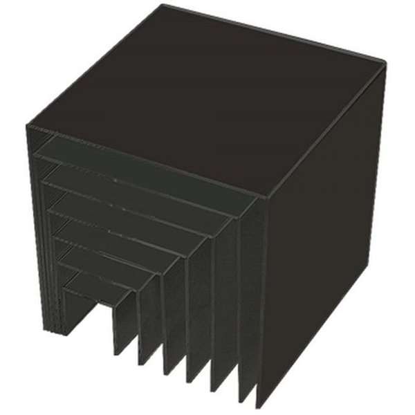 Nesting Shelves 7 Stk Sort Skarp online pris