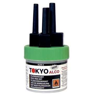 TOKYO ALCO 3 filtpennesæt grøn