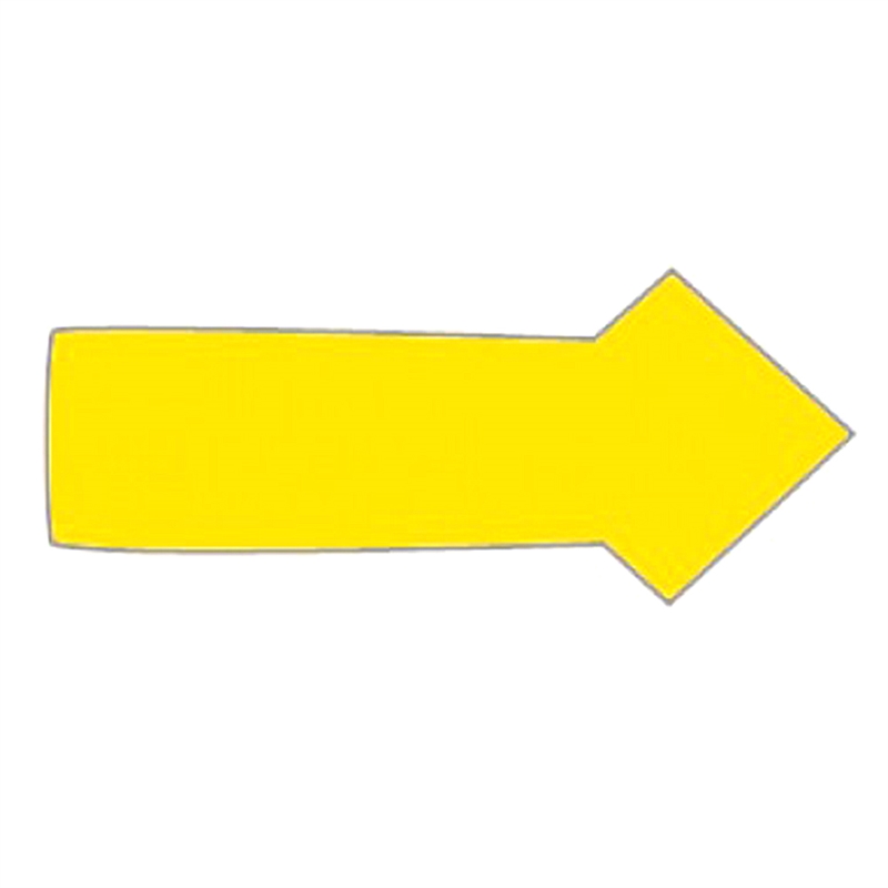 Magnetark med 30 stk. gule pile, 2 x 1 cm