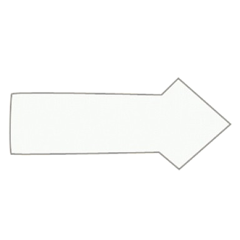 Magnetark med 30 stk. hvide pile, 2 x 1 cm