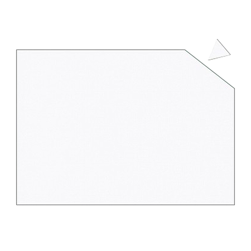 Magnetark med 49 stk. hvide trekant-magneter, 2 x 2 x 2 cm