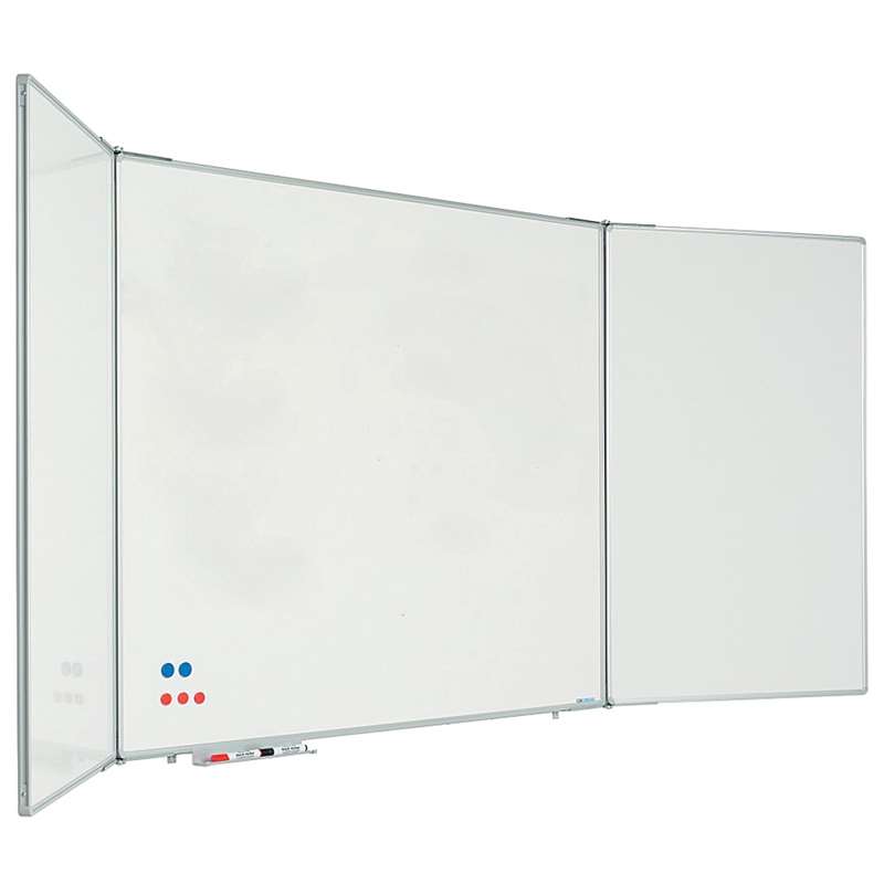 Se Whiteboard med 2 låger, 90 x 60 cm (180 x 60 cm) hos Displaylager.dk
