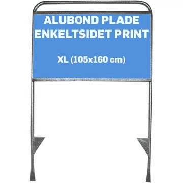 Estate Sign XL Mæglerskilt (Enkeltsidet print)